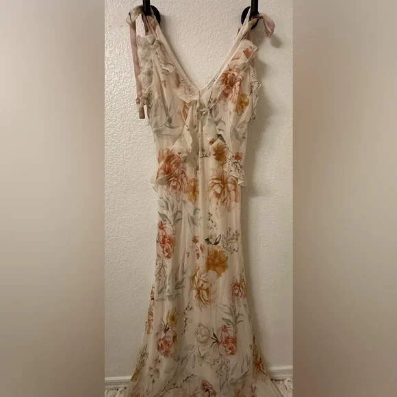 Christian Lacroix Floral Print Long Dress size Medium - Picture 4 of 8